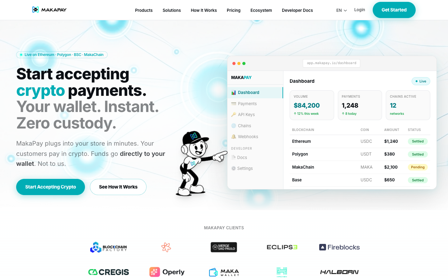 MakaPay crypto payment platform